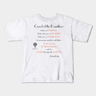 Creed of the Dauntless™ - Helen Keller Quotes Kids T-Shirt